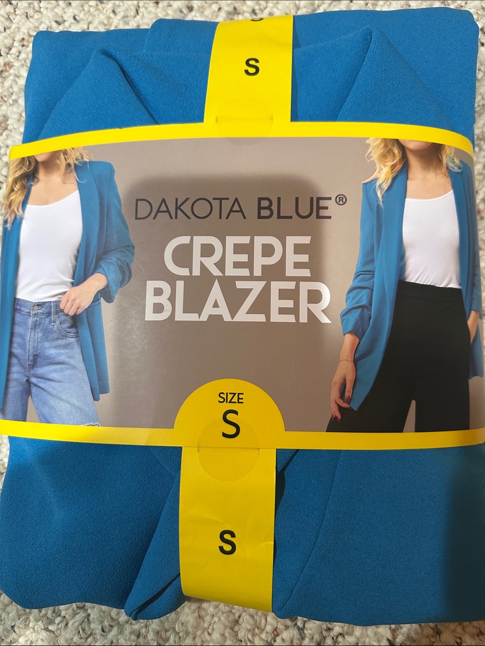 Dakota Blue Women's Crepe Blazer - Teal Blue